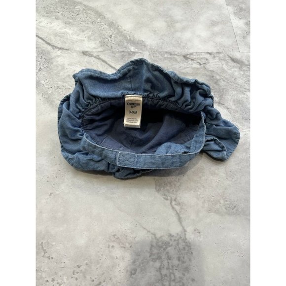 OshKosh Baby Girl Hat  Chambray Blue‎ 0-9 M Months - Picture 3 of 4